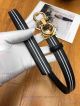 AAA Ferragamo Adjustable Belt For Women - Black And White Leather Gold Gancini Buckle (5)_th.jpg